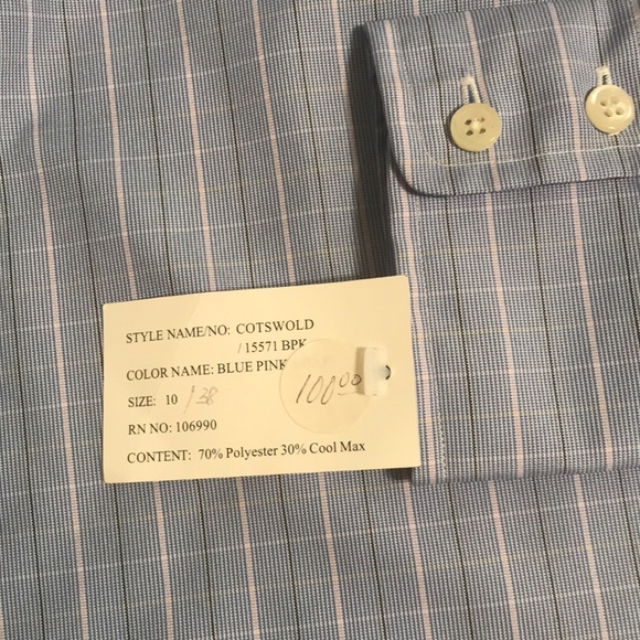 NWT The Tailored Sportsman Light Blue Striped Riding Women Shirts. Sizes 10 & 14 - Picture 4 of 9